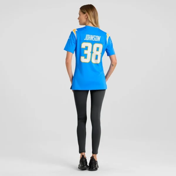 Emany johnson los angeles chargers nike womens team game jersey Powder blue 2XL