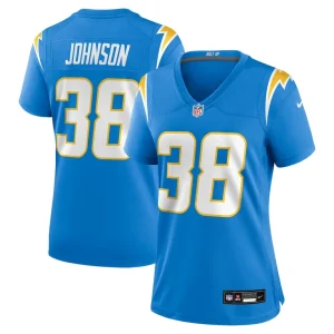 Emany johnson los angeles chargers nike womens team game jersey Powder blue