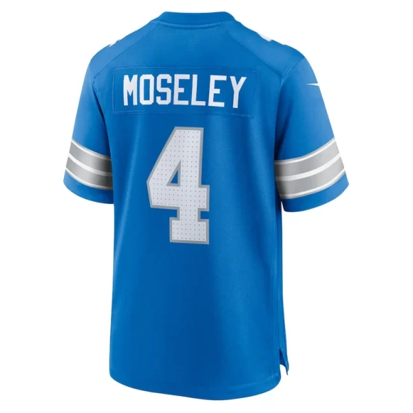 Emmanuel moseley detroit lions nike team game jersey Blue L