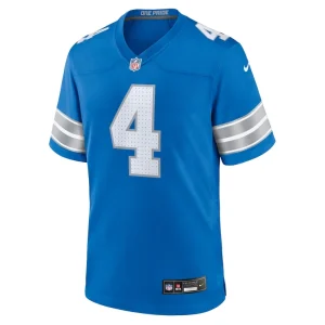 Emmanuel moseley detroit lions nike team game jersey Blue M