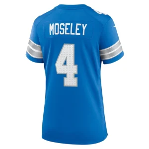 Emmanuel moseley detroit lions nike womens team game jersey Blue L
