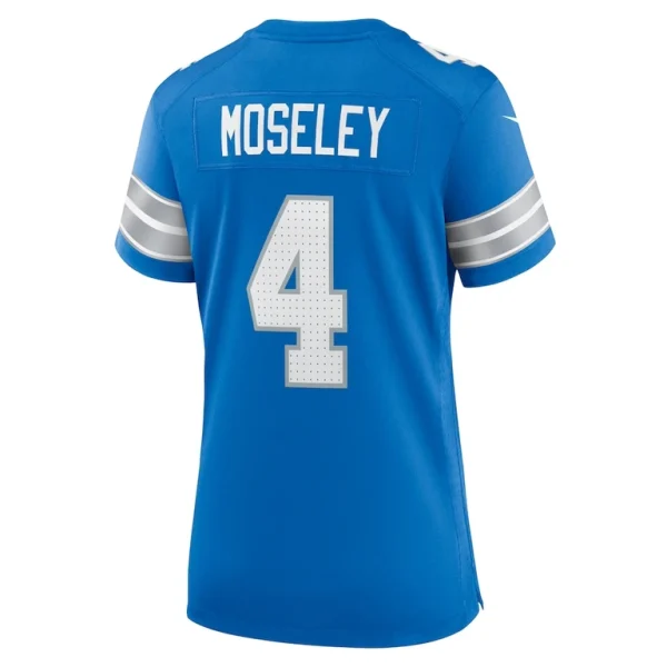 Emmanuel moseley detroit lions nike womens team game jersey Blue L
