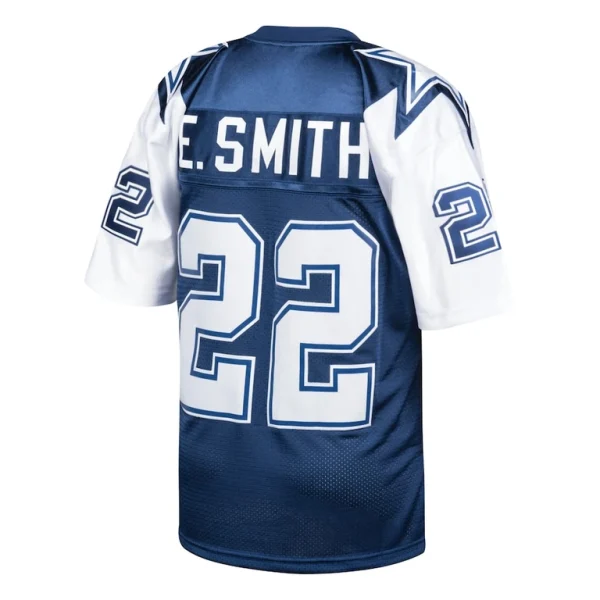 Emmitt smith dallas cowboys 1995 mitchell ness authentic throwback retired player jersey Navy 44