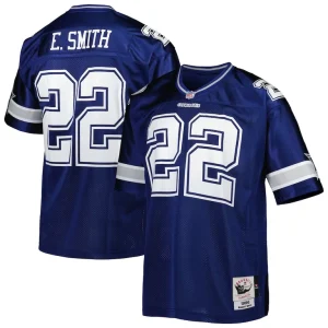 Emmitt smith dallas cowboys 1996 mitchell ness authentic throwback retired player jersey Navy