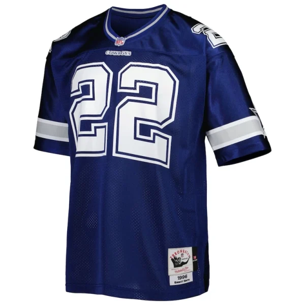 Emmitt smith dallas cowboys 1996 mitchell ness authentic throwback retired player jersey Navy 40