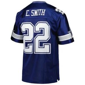 Emmitt smith dallas cowboys 1996 mitchell ness authentic throwback retired player jersey Navy 44