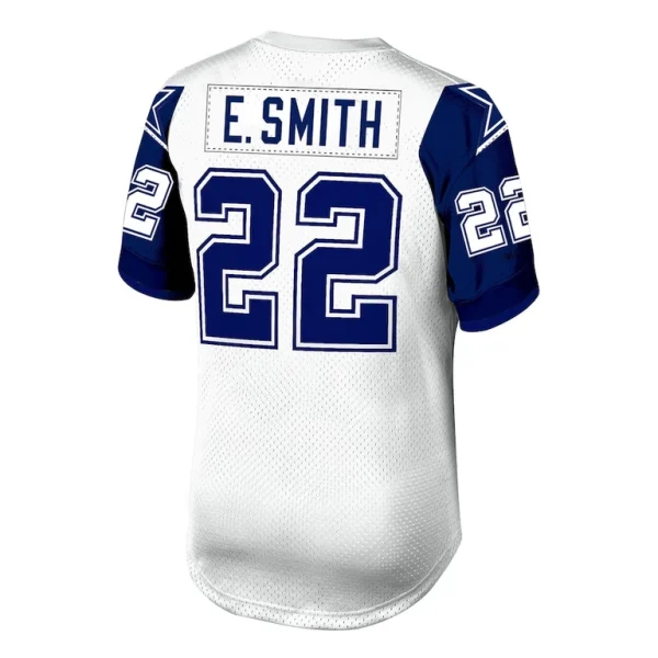 Emmitt smith dallas cowboys 1996 mitchell ness authentic throwback retired player jersey White 44