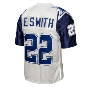 Emmitt smith dallas cowboys mitchell ness 1994 authentic jersey White L