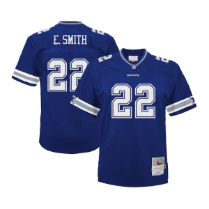 Emmitt smith dallas cowboys mitchell ness big tall 1996 legacy retired player jersey Navy