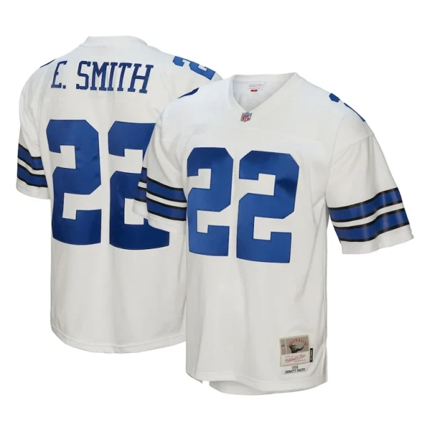 Emmitt smith dallas cowboys mitchell ness youth retired player legacy jersey White