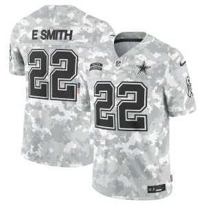 Emmitt smith dallas cowboys nike 2024 salute to service retired player limited jersey Arctic camo
