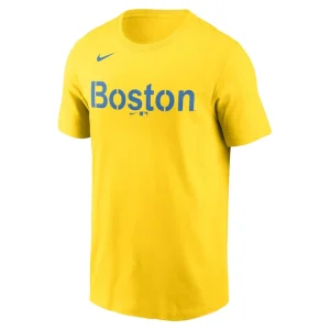 Enrique hernandez boston red sox nike city connect name number t shirt Gold M