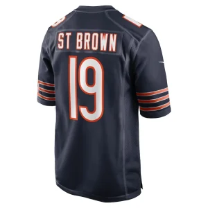 Equanimeous st. brown chicago bears nike game player jersey Navy L