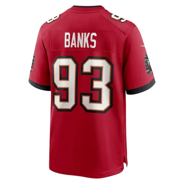 Eric banks tampa bay buccaneers nike game jersey Red L