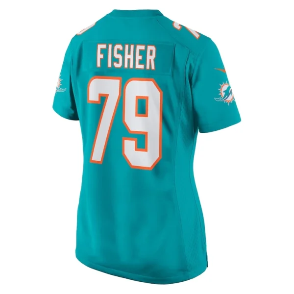 Eric fisher miami dolphins nike womens home game player jersey Aqua L