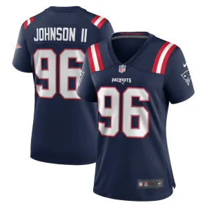 Eric johnson ii new england patriots nike womens game jersey Navy