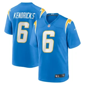 Eric kendricks los angeles chargers nike game player jersey Powder blue