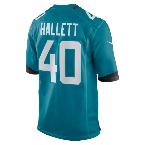 Erick hallett jacksonville jaguars nike game jersey Teal L