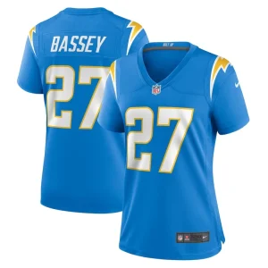 Essang bassey los angeles chargers nike womens game jersey Powder blue