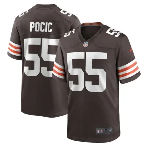 Ethan pocic cleveland browns nike game jersey Brown
