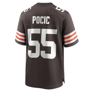 Ethan pocic cleveland browns nike game jersey Brown L