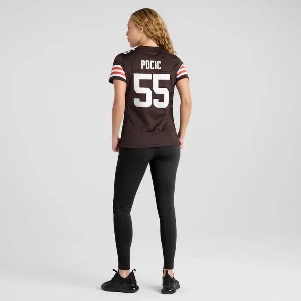 Ethan pocic cleveland browns nike womens game jersey Brown 2XL