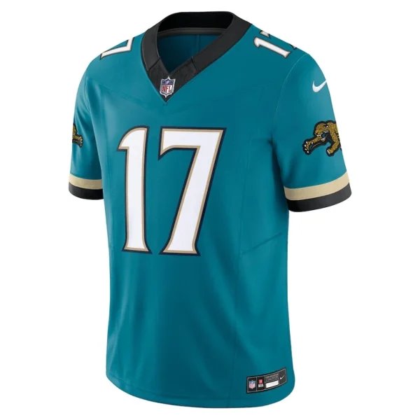 Evan engram jacksonville jaguars nike prowler throwback vapor f.u.s.e. limited jersey Teal M