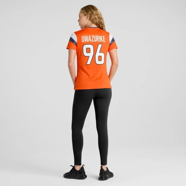 Eyioma uwazurike denver broncos nike womens team game jersey Orange 2XL