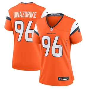 Eyioma uwazurike denver broncos nike womens team game jersey Orange