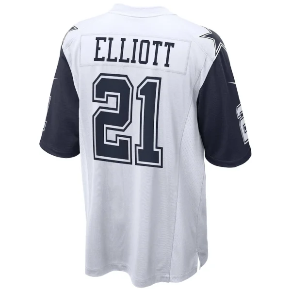 Ezekiel elliott dallas cowboys nike alternate game jersey White L
