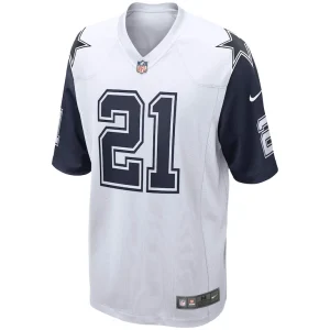Ezekiel elliott dallas cowboys nike alternate game jersey White M
