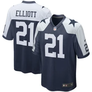 Ezekiel elliott dallas cowboys nike alternate game team jersey Navy