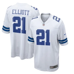 Ezekiel elliott dallas cowboys nike team game jersey White
