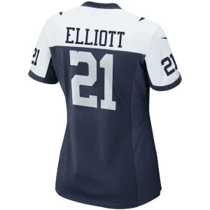Ezekiel elliott dallas cowboys nike womens alternate game team jersey Navy L