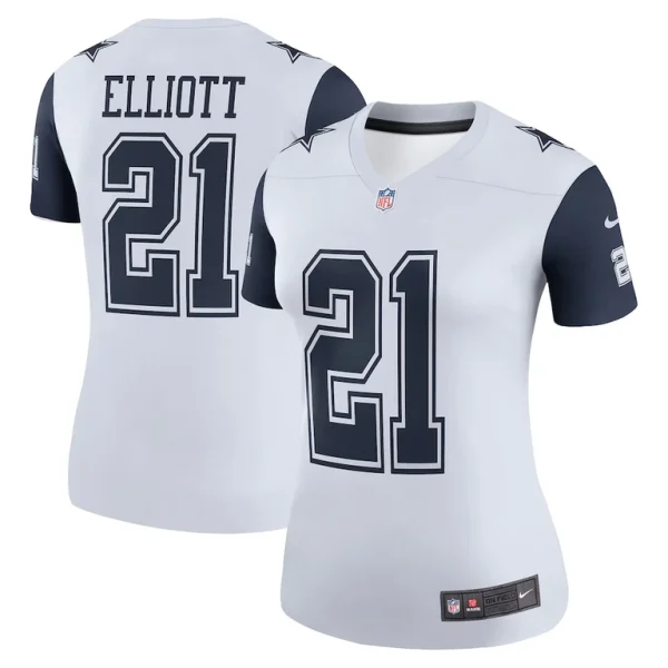 Ezekiel elliott dallas cowboys nike womens color rush legend player player performance top White