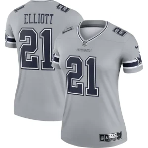 Ezekiel elliott dallas cowboys nike womens inverted legend player performance top Gray