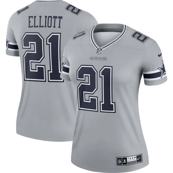 Ezekiel elliott dallas cowboys nike womens inverted legend player performance top Gray
