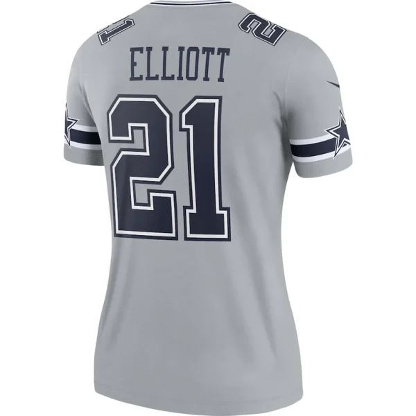 Ezekiel elliott dallas cowboys nike womens inverted legend player performance top Gray L