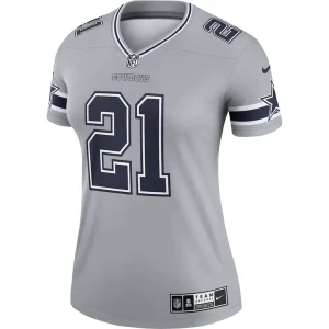 Ezekiel elliott dallas cowboys nike womens inverted legend player performance top Gray M