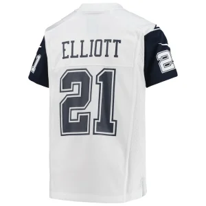 Ezekiel elliott dallas cowboys nike youth alternate game jersey White Yth L