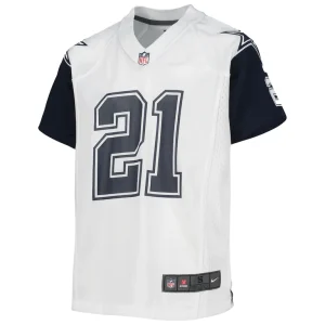 Ezekiel elliott dallas cowboys nike youth alternate game jersey White Yth M