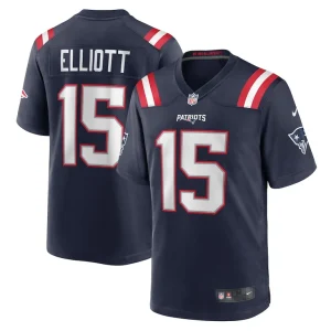 Ezekiel elliott new england patriots nike game player jersey Navy