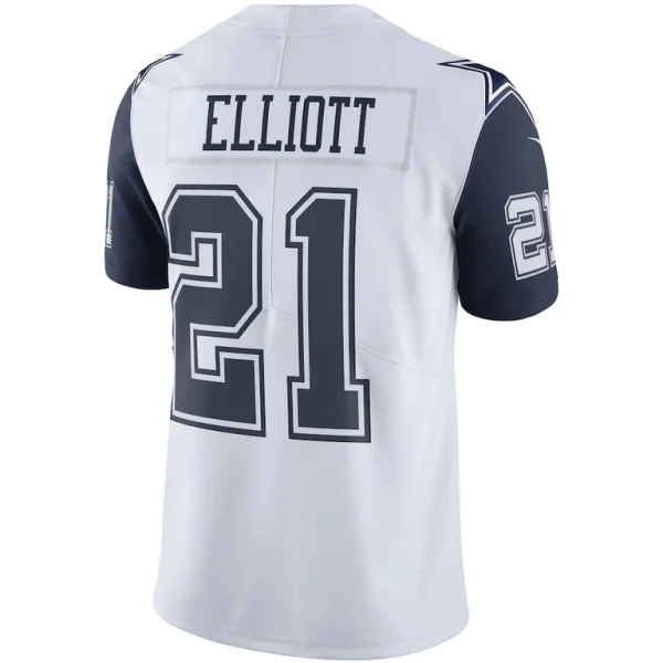 Ezekiel elliott nike dallas cowboys color rush vapor limited jersey White L