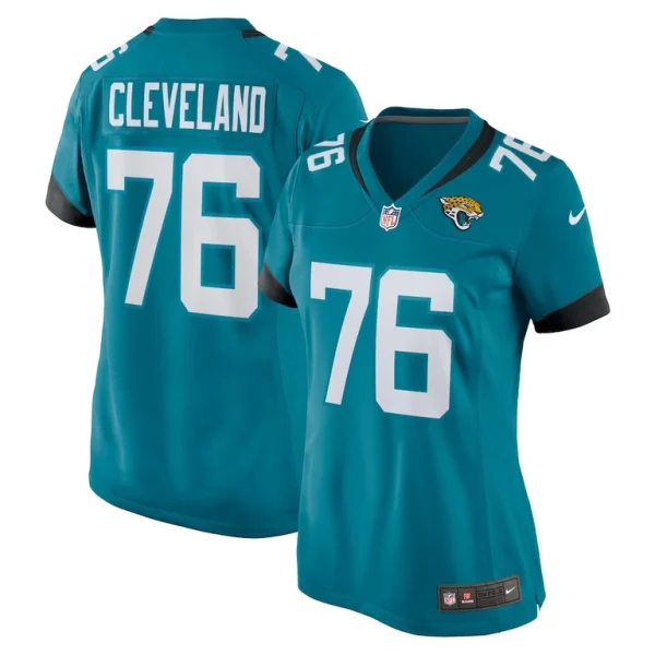 Ezra cleveland jacksonville jaguars nike womens game jersey Teal