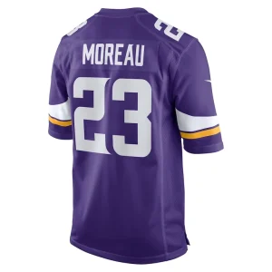 Fabian moreau minnesota vikings nike game jersey Purple L