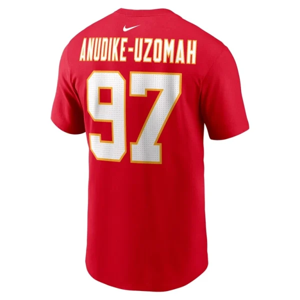 Felix anudike uzomah kansas city chiefs nike player name number t shirt Red L