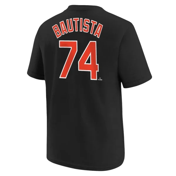 Felix bautista baltimore orioles nike youth name number t shirt Black Yth L