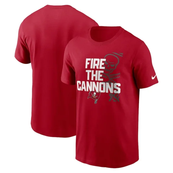 Fire the cannons tampa bay buccaneers nike local essential t shirt Red