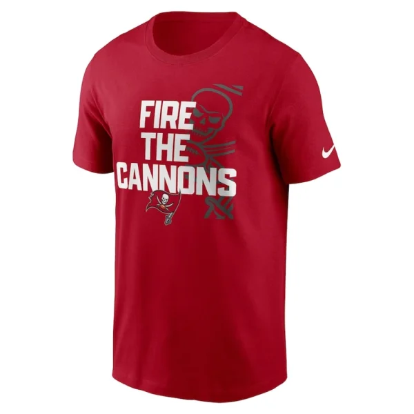 Fire the cannons tampa bay buccaneers nike local essential t shirt Red M