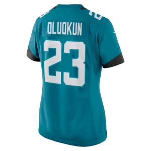 Foyesade oluokun jacksonville jaguars nike womens game player jersey Teal L